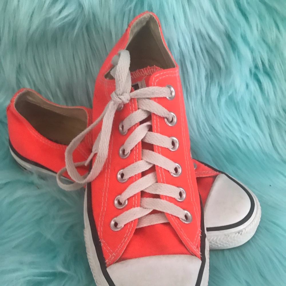 Neon Orange Converse